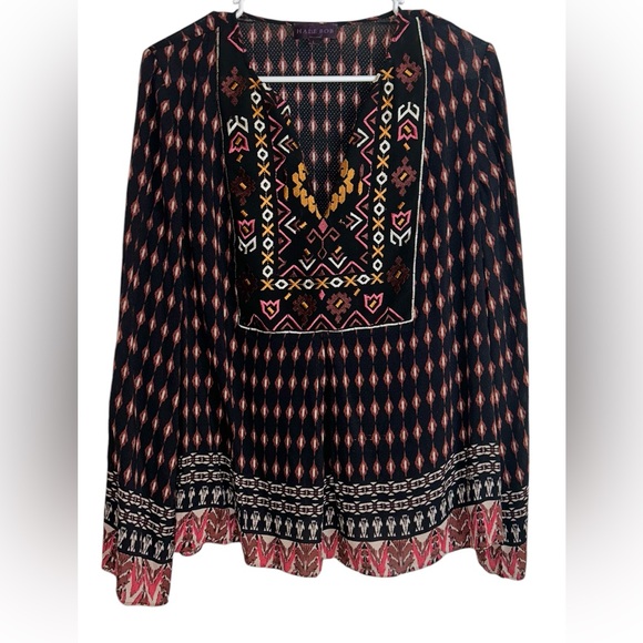 halebob Tops - HALEBOB V Neck long sleeve blouse size Large